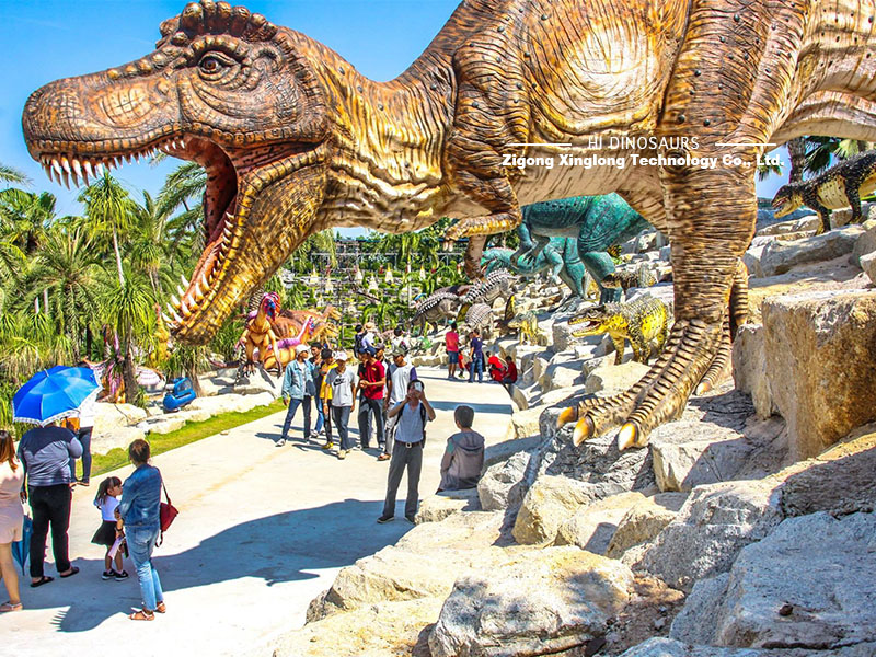 The problems that need to be solved for the construction of a dinosaur-themed park