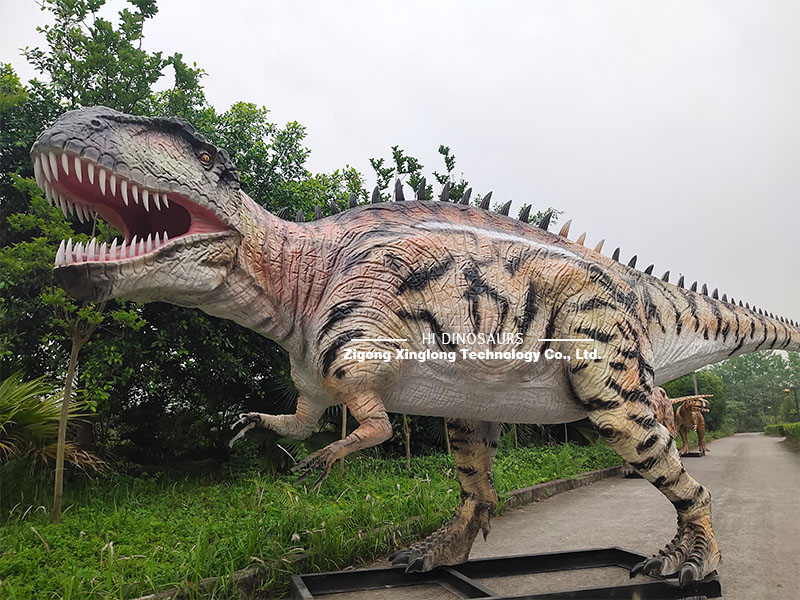 What is the difference between an Animatronic dinosaur and a fiberglass dinosaur?